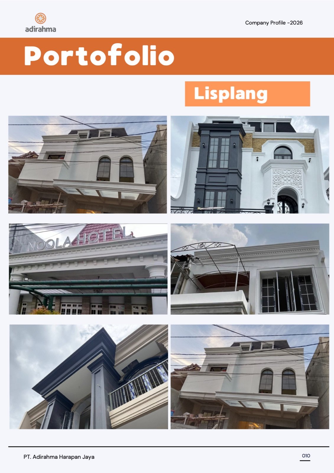 Referensi lisplang GRC dengan tampilan motif urat kayu